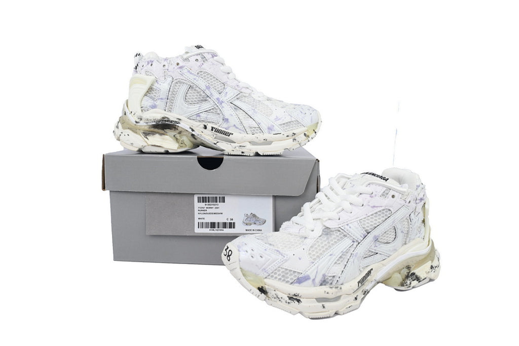 Balenciaga Runner Sneaker White Graffiti
