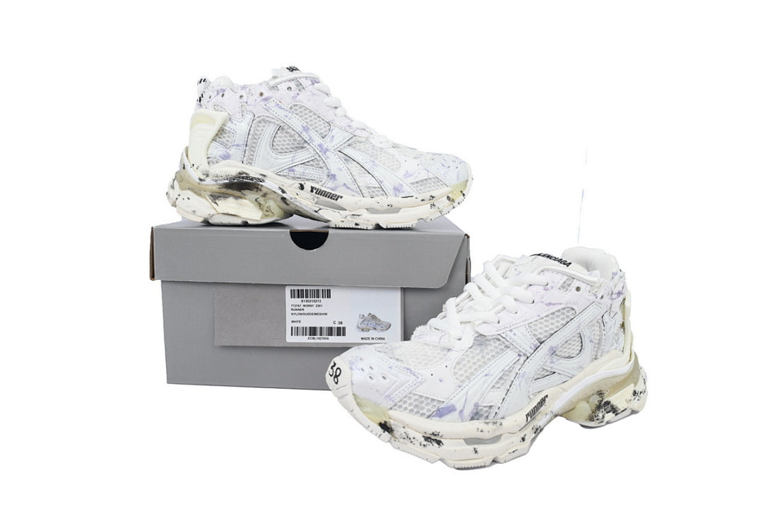 Balenciaga Runner Sneaker White Graffiti
