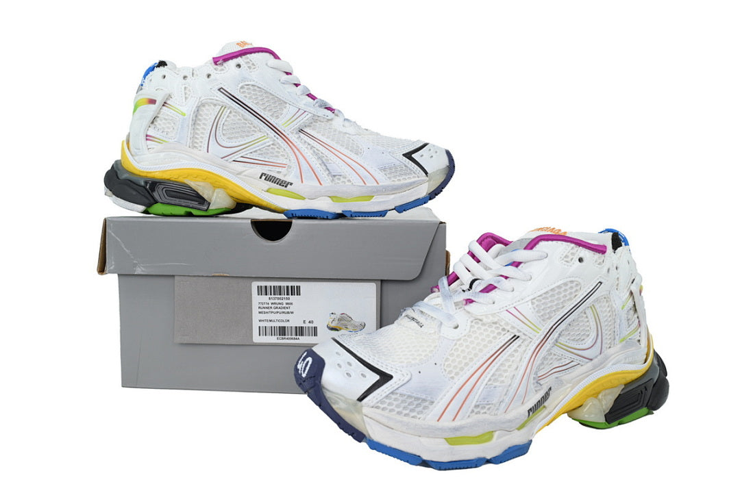 Balenciaga Runner Sneaker Gradient White Gray