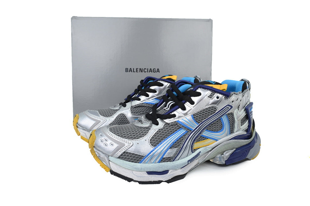 Balenciaga Generation 7.5 Shock Absorbing Running Shoes Silver Gray