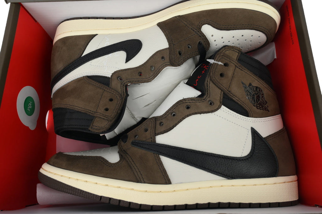 Air Jordan 1 Reverse Swoosh High Top Brown