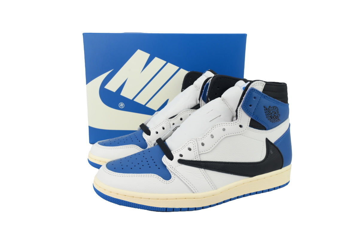 Air Jordan 1 Reverse Swoosh High Top Blue