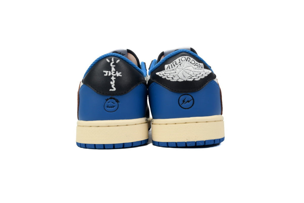 Air Jordan 1 barbs White, blue, black