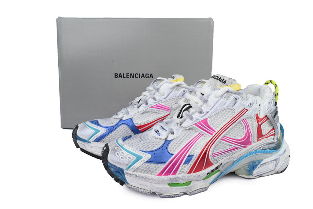 Balenciaga Runner Sneaker White Multi-Color