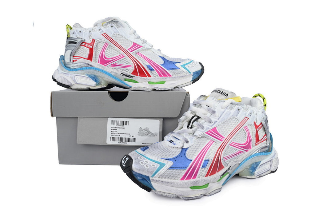 Balenciaga Runner Sneaker White Multi-Color