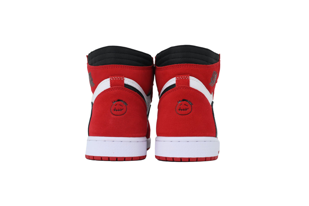 Air Jordan 1 Reverse Swoosh High Top, Red