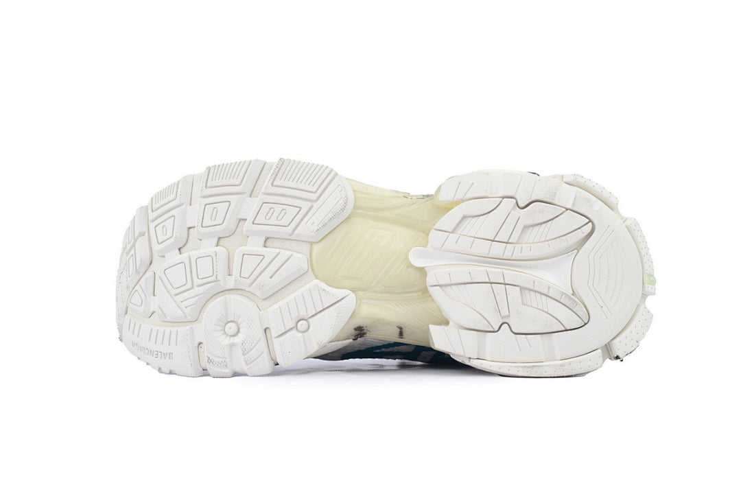 Balenciaga Runner Sneaker Graffiti White Blue
