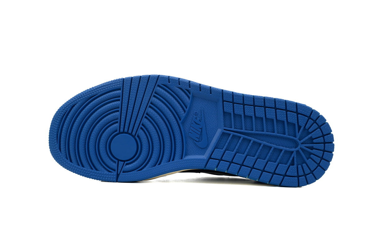 Air Jordan 1 barbs White, blue, black