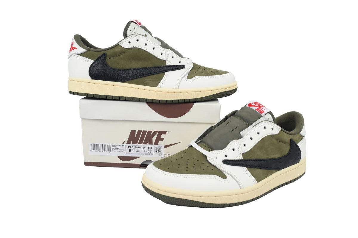 Air Jordan 1 barbs Olive Green