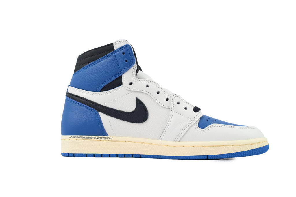 Air Jordan 1 Reverse Swoosh High Top Blue