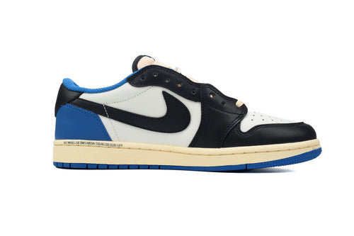 Air Jordan 1 barbs White, blue, black