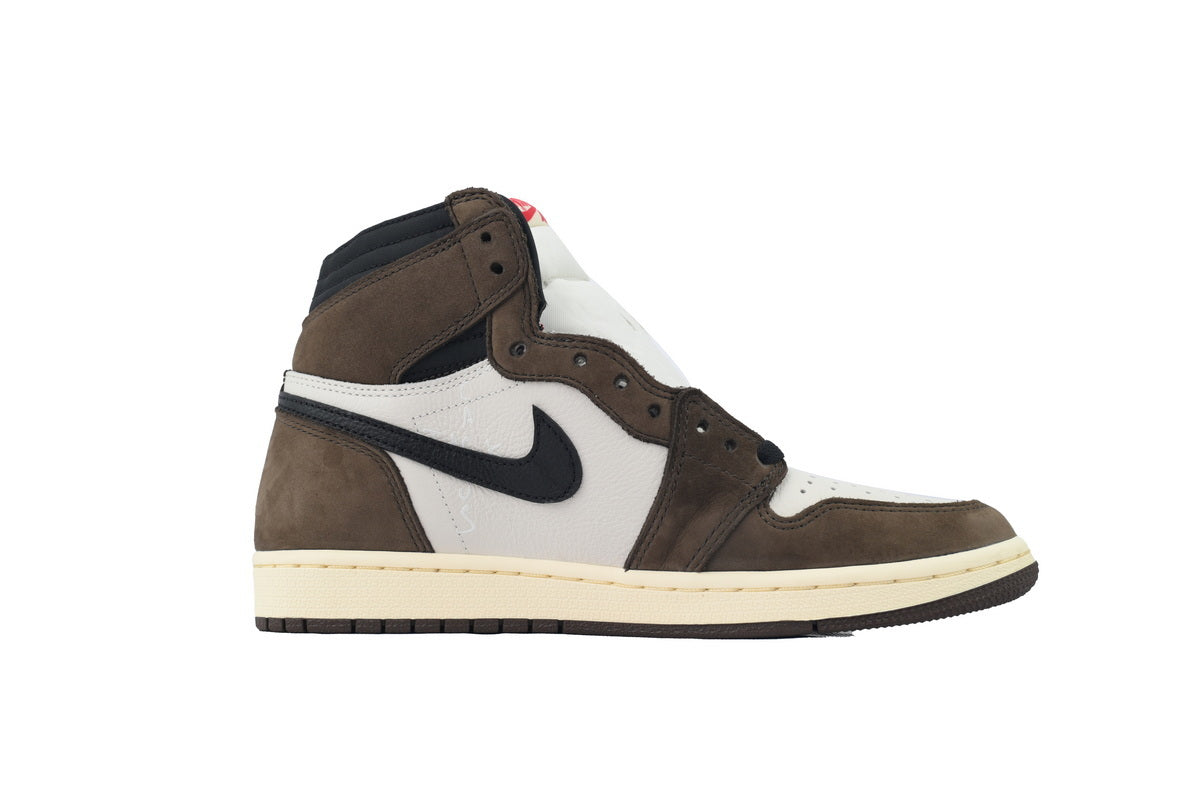 Air Jordan 1 Reverse Swoosh High Top Brown