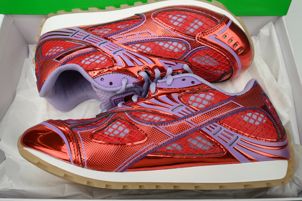 Bottega Veneta Orbit Low-Top Casual Running Shoes Red