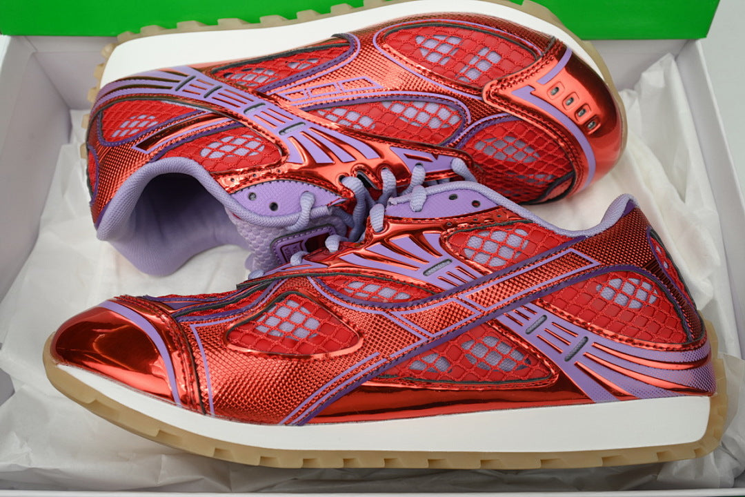 Bottega Veneta Orbit Low-Top Casual Running Shoes Red