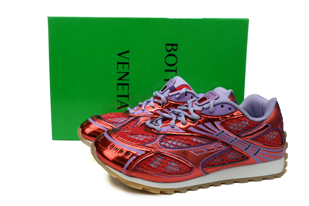 Bottega Veneta Orbit Low-Top Casual Running Shoes Red