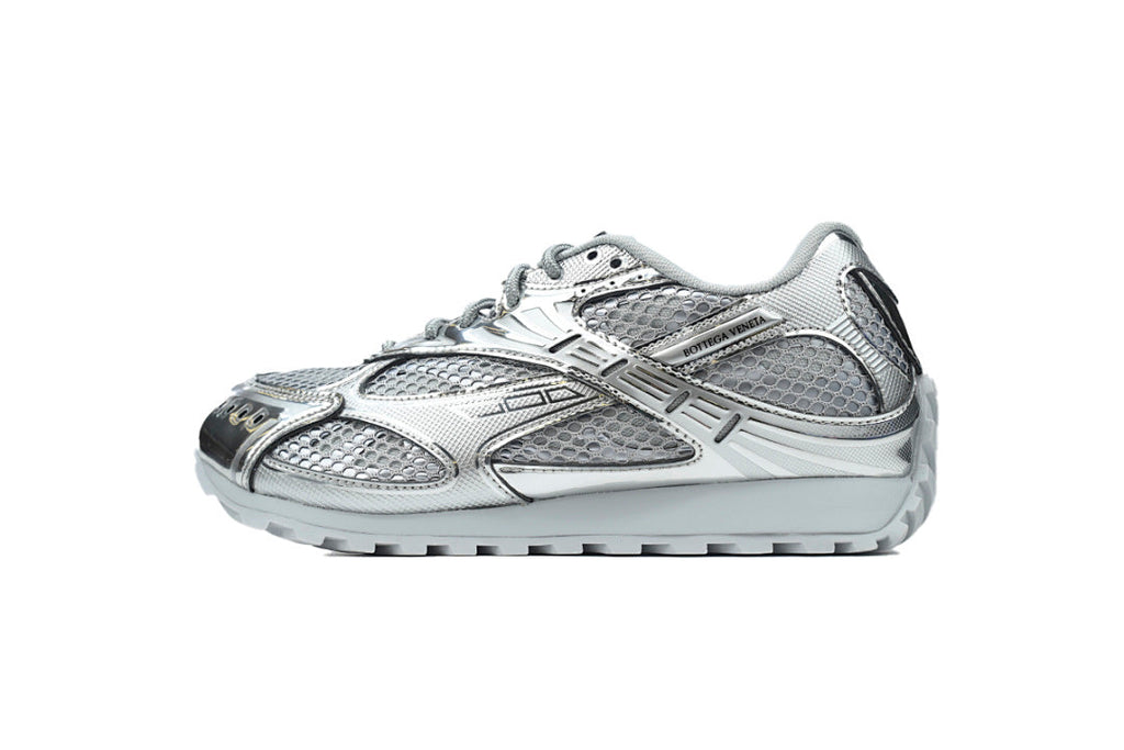 Bottega Veneta Orbit Low-Top Casual Running Shoes Silver