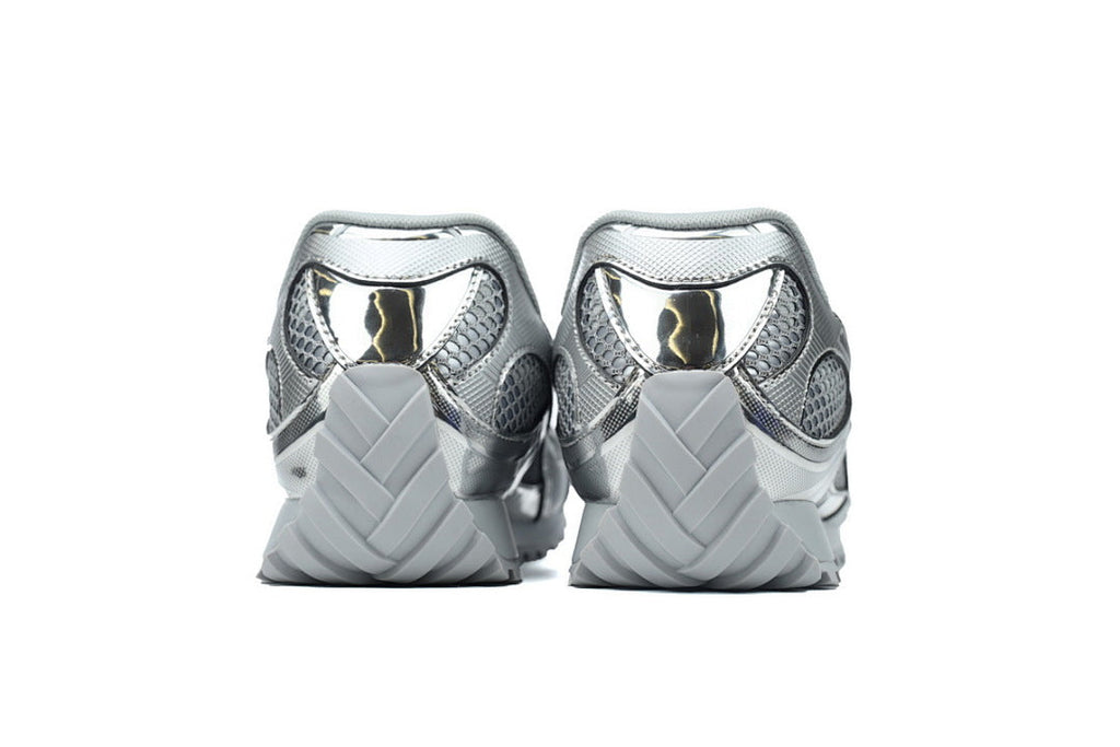 Bottega Veneta Orbit Low-Top Casual Running Shoes Silver