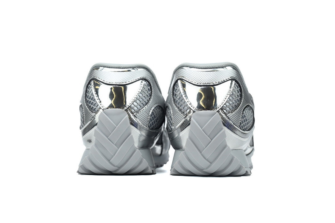 Bottega Veneta Orbit Low-Top Casual Running Shoes Silver