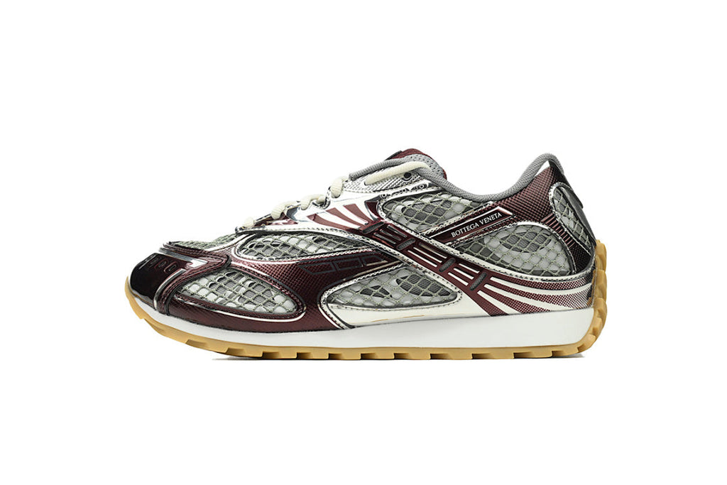 Bottega Veneta Orbit Low-Top Casual Running Shoes Wine Red