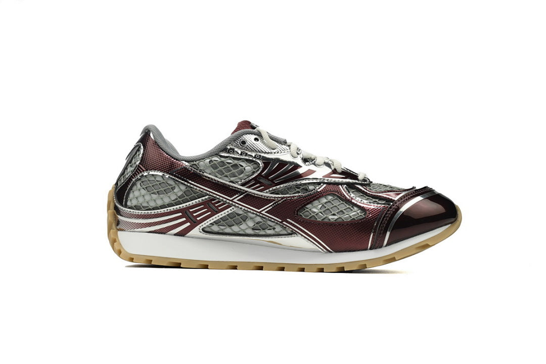 Bottega Veneta Orbit Low-Top Casual Running Shoes Wine Red
