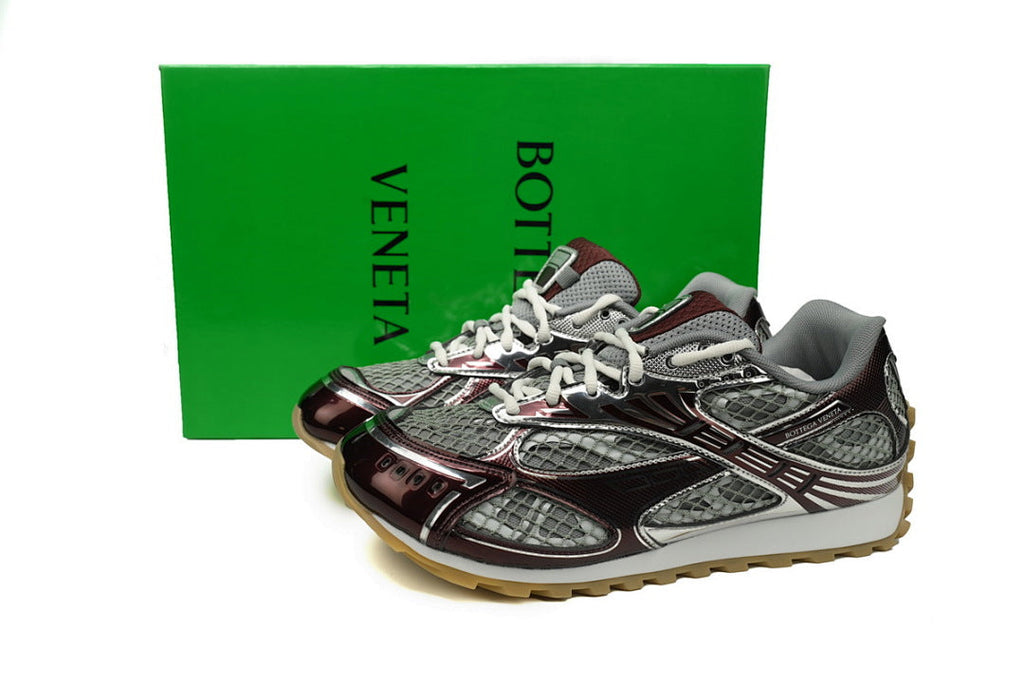 Bottega Veneta Orbit Low-Top Casual Running Shoes Wine Red