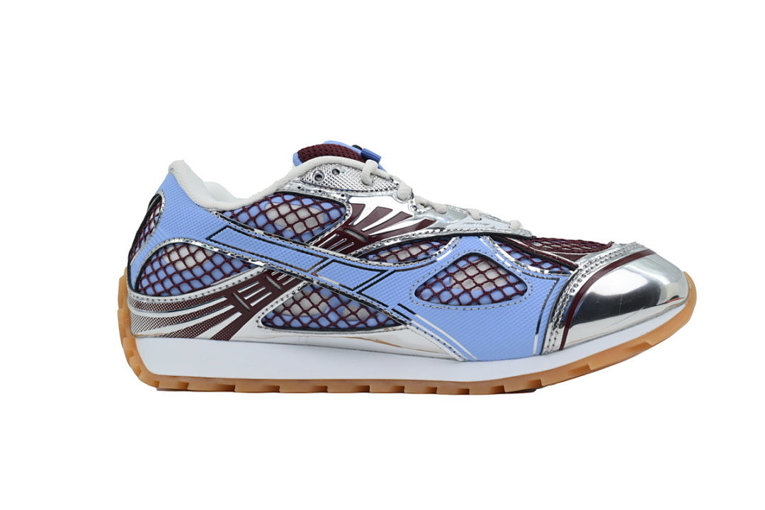 Bottega Veneta Orbit Low-Top Casual Running Shoes Wine Red Orchid