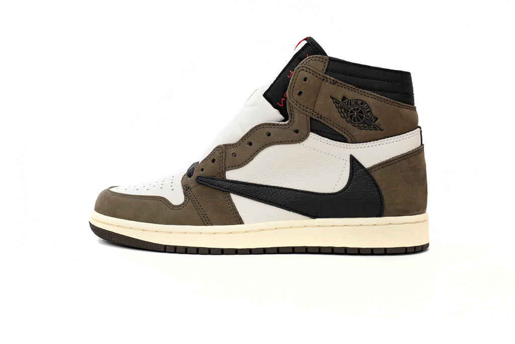 Air Jordan 1 Reverse Swoosh High Top Brown
