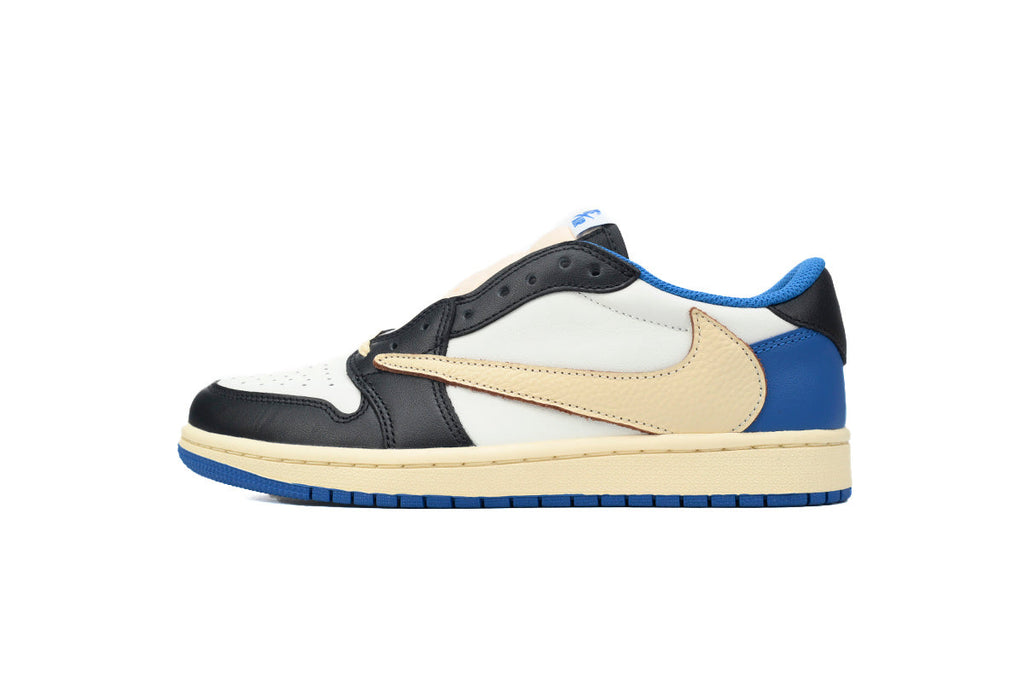Air Jordan 1 barbs White, blue, black