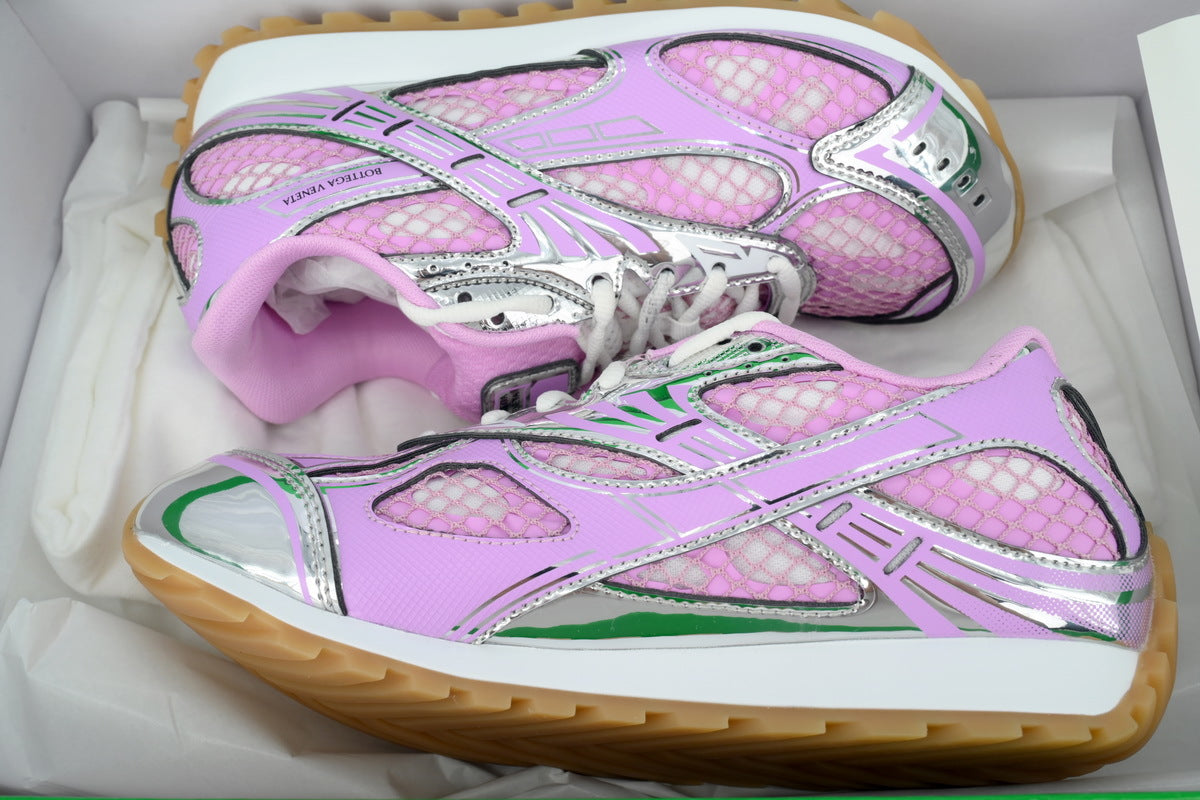 Bottega Veneta Orbit Low-Top Casual Running Shoes Pink
