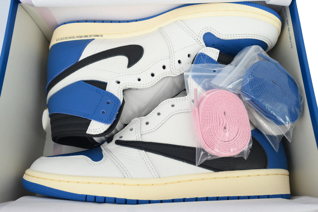 Air Jordan 1 Reverse Swoosh High Top Blue