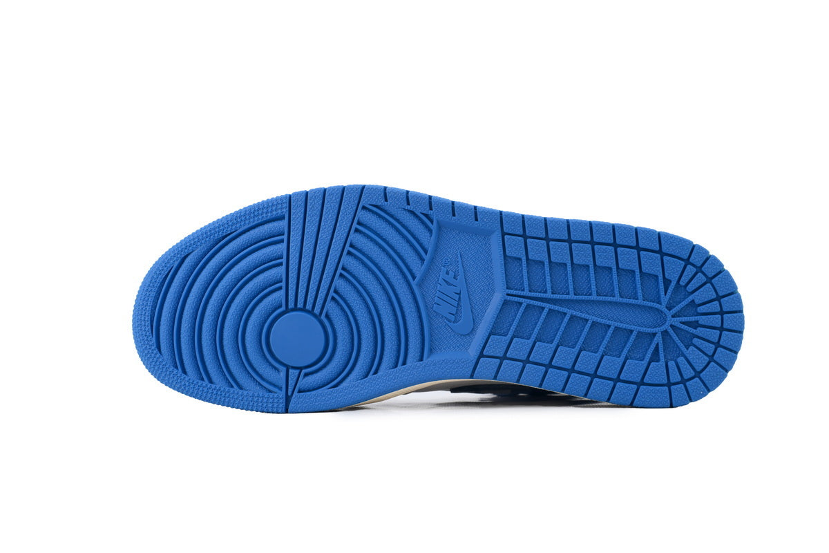 Air Jordan 1 Reverse Swoosh High Top Blue