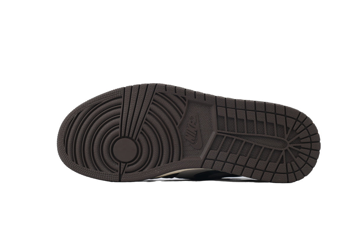 Air Jordan 1 Reverse Swoosh High Top Brown